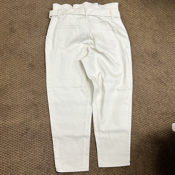 Who what where high waisted cream paper bag waist pants - Picture 4 of 4
